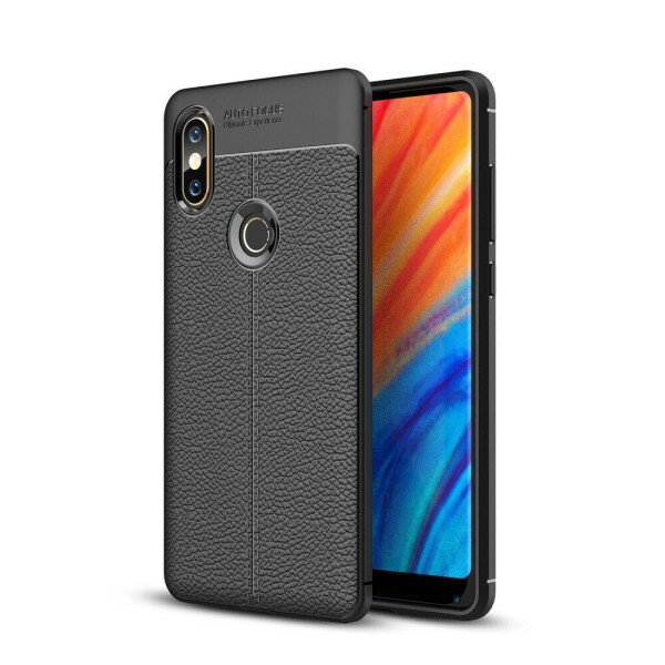 

Защитный чехол Deexe Leather Cover для Xiaomi Mi Mix 2s - Black