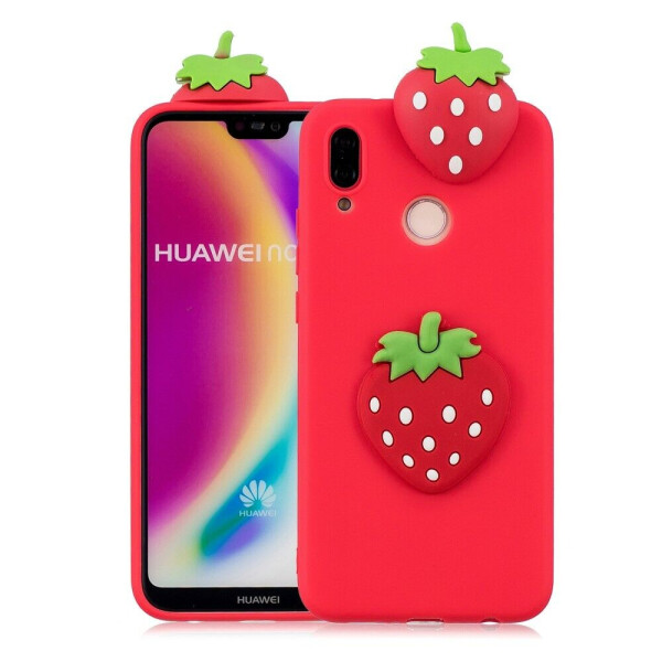 

Силиконовый чехол UniCase 3D Pattern для Huawei P20 Lite - Strawberry Pattern