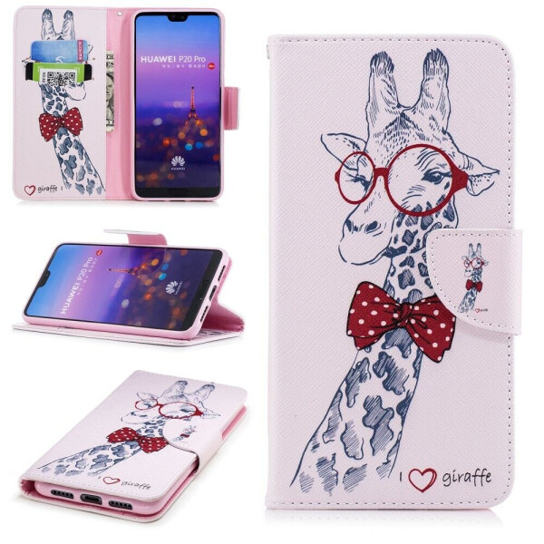 

Чехол-книжка Deexe Color Wallet для Huawei P20 Pro - Giraffe Pattern