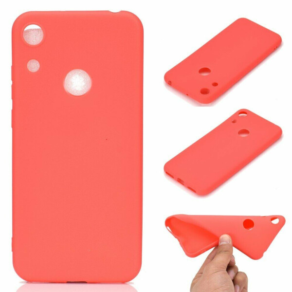 

Силиконовый (TPU) чехол Deexe Matte Case для Huawei Honor 8A / Honor 8A Prime / Y6s 2019 - Red