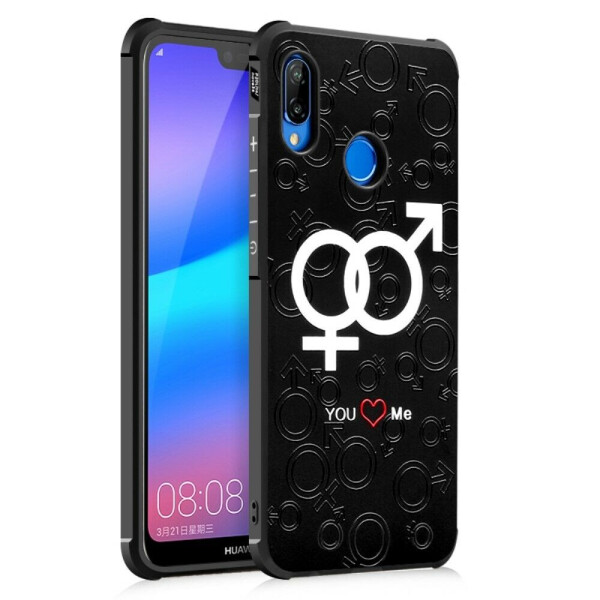 

Защитный чехол UniCase Black Style для Huawei P20 Lite - You Love Me