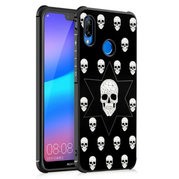 

Защитный чехол UniCase Black Style для Huawei P20 Lite - Skull Pattern