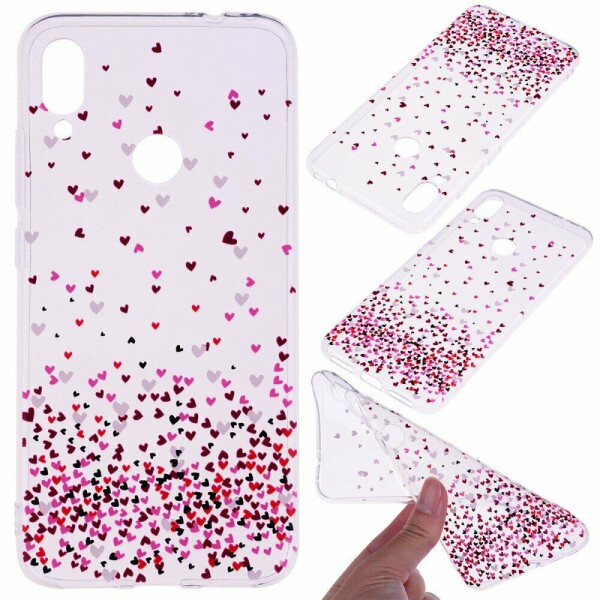

Силиконовый (TPU) чехол Deexe Pretty Glossy для Xiaomi Redmi Note 7 / Note 7 Pro - Hearts