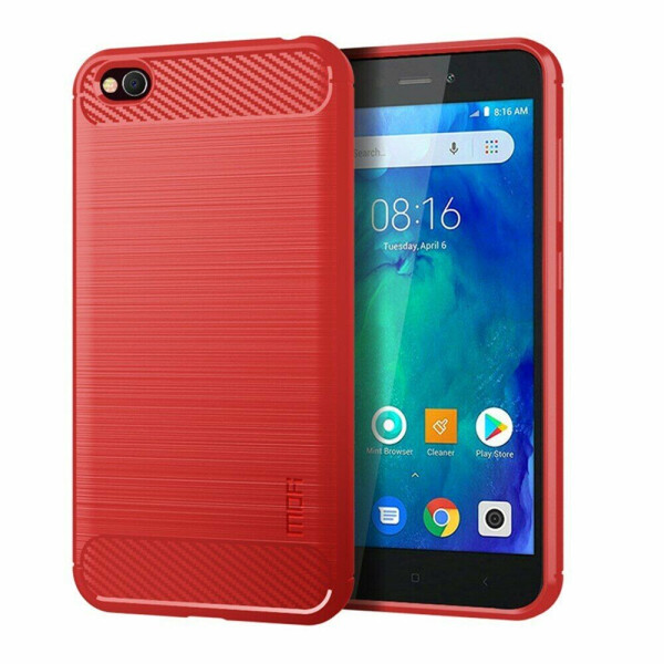

Силиконовый (TPU) чехол MOFI Carbon Fiber для Xiaomi Redmi Go - Red