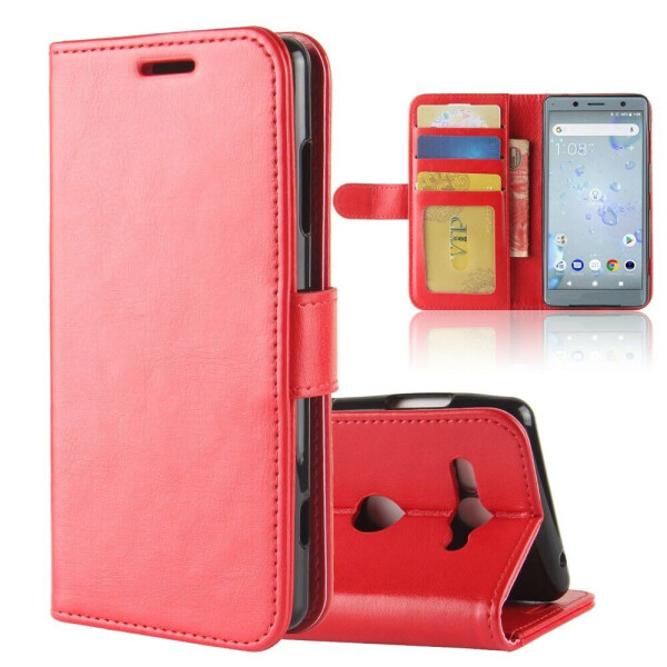 

Чехол-книжка Deexe Wallet Style для Sony Xperia XZ2 Compact - Red
