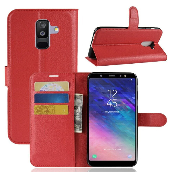 

Чехол-книжка Deexe Book Type для Samsung Galaxy A6+ 2018 (A605) - Красный