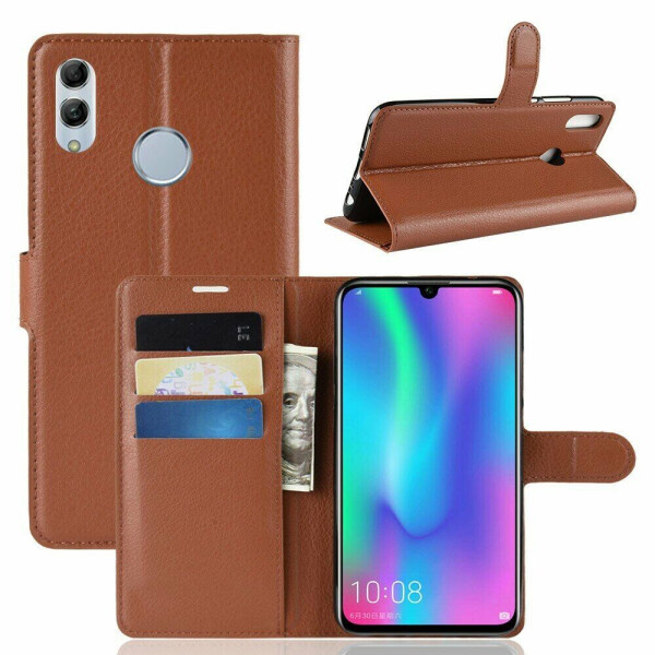 

Чехол-книжка Deexe Book Type для Huawei Honor 10 Lite / P Smart (2019) - Brown