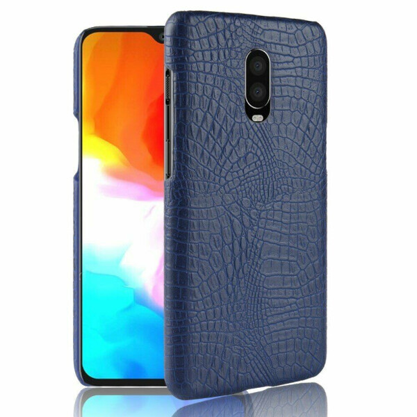 

Защитный чехол Deexe Croco Style для OnePlus 6T - Blue