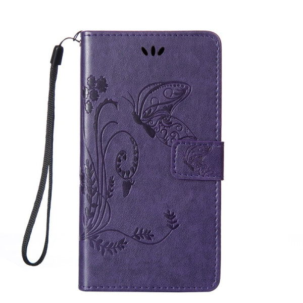 

кожаный (книжка) Four-leaf Clover с визитницей для Meizu M8 (Фиолетовый) (680887)