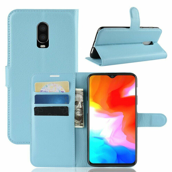 

Чехол-книжка Deexe Book Type для OnePlus 6T - Blue