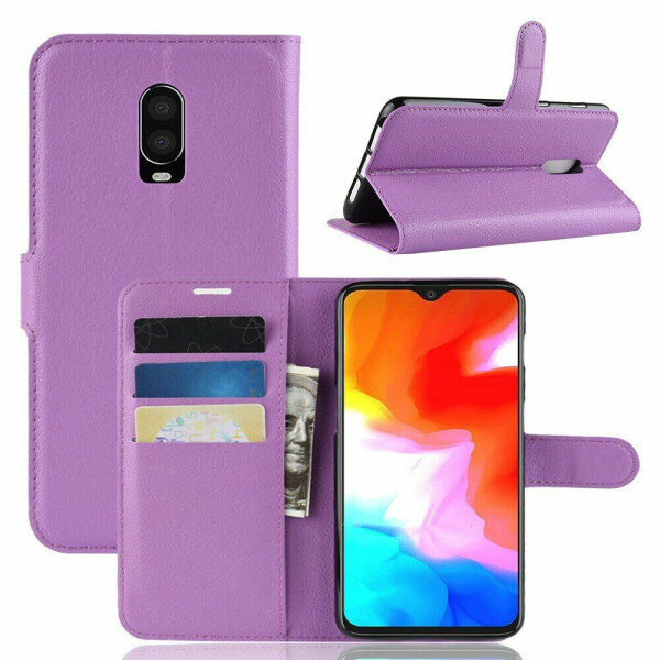 

Чехол-книжка Deexe Book Type для OnePlus 6T - Purple
