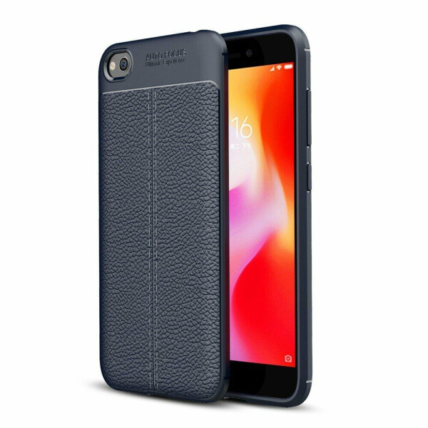 

Защитный чехол Deexe Leather Cover для Xiaomi Redmi Go - Dark Blue