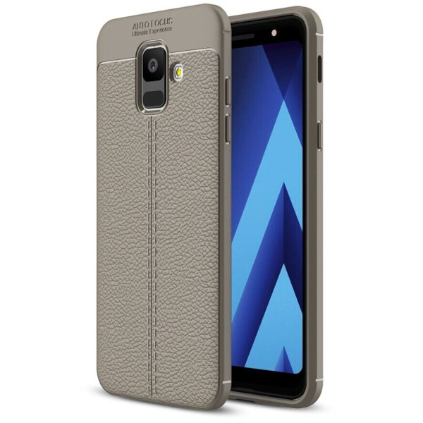 

Защитный чехол Deexe Leather Cover для Samsung Galaxy A6 2018 (A600) - Gray