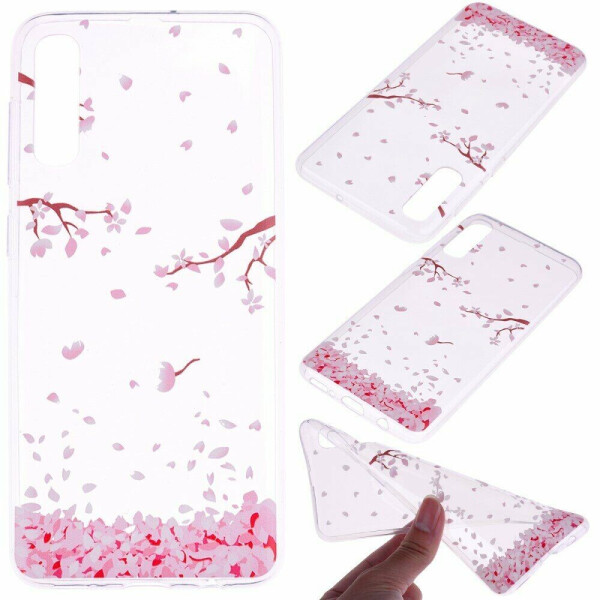 

Силиконовый (TPU) чехол Deexe Pretty Glossy для Samsung Galaxy A50 (A505) / A30s (A307) / A50s (A507) - Falling Petals