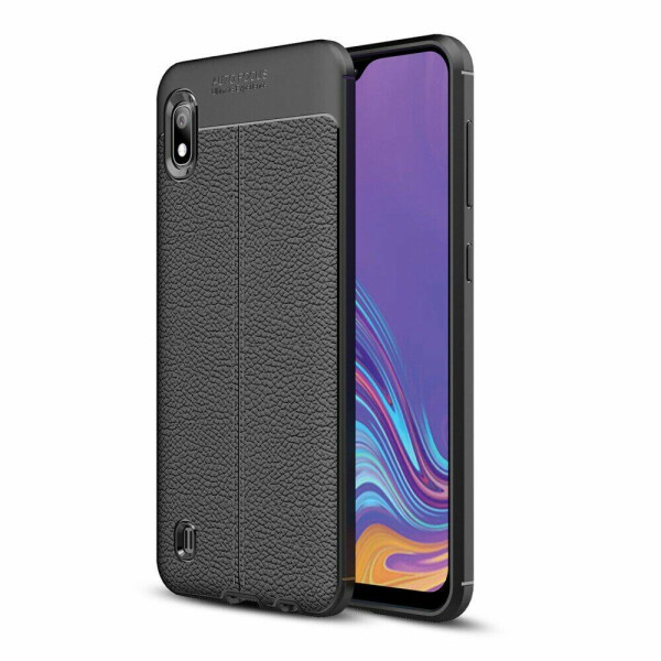 

Защитный чехол Deexe Leather Cover для Samsung Galaxy A10 (A105) - Black