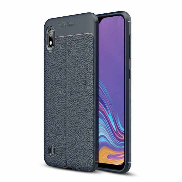 

Защитный чехол Deexe Leather Cover для Samsung Galaxy A10 (A105) - Dark Blue