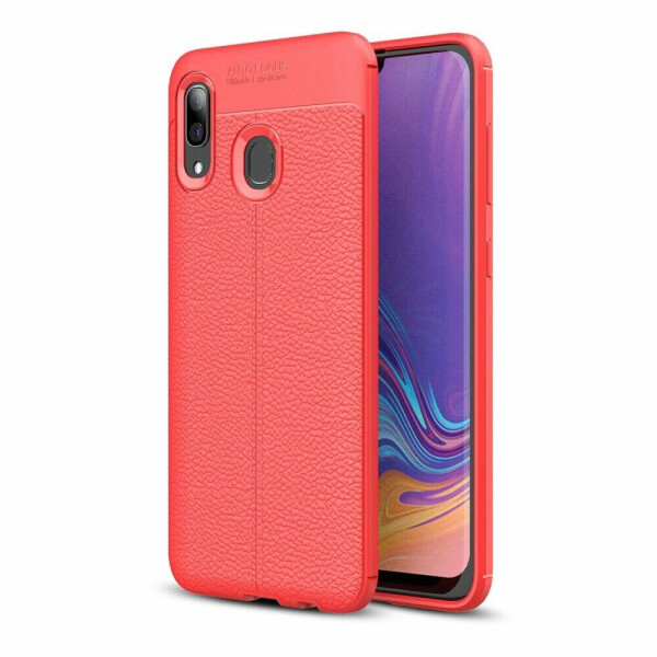 

Защитный чехол Deexe Leather Cover для Samsung Galaxy A40 (А405) - Red