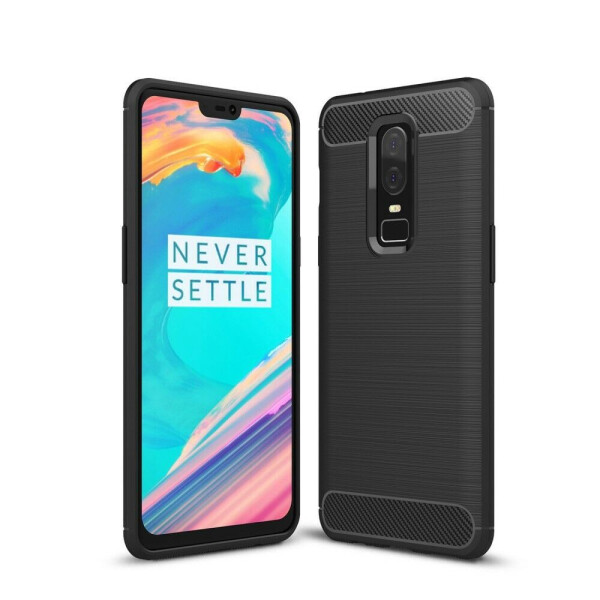 

Защитный чехол UniCase Carbon для OnePlus 6 - Black