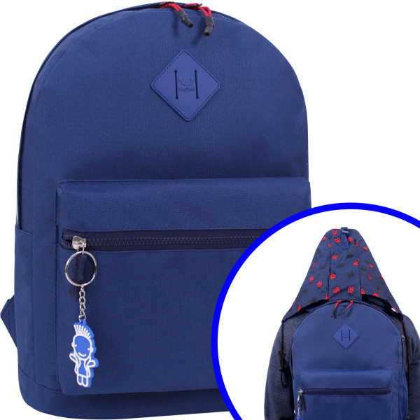 

Рюкзак Bagland Hood W/R 17 л. синий (0054466)