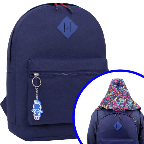 

Рюкзак Bagland Hood W/R 17 л. чернильный (0054466)