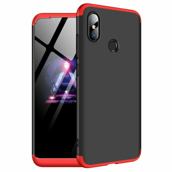 

Защитный чехол GKK Double Dip Case для Xiaomi Mi 8 - Black / Red