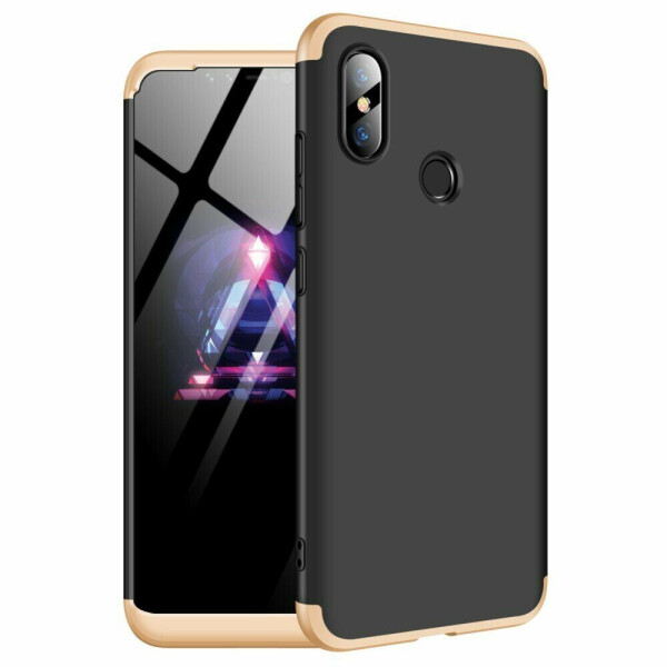 

Защитный чехол GKK Double Dip Case для Xiaomi Mi 8 - Black / Gold