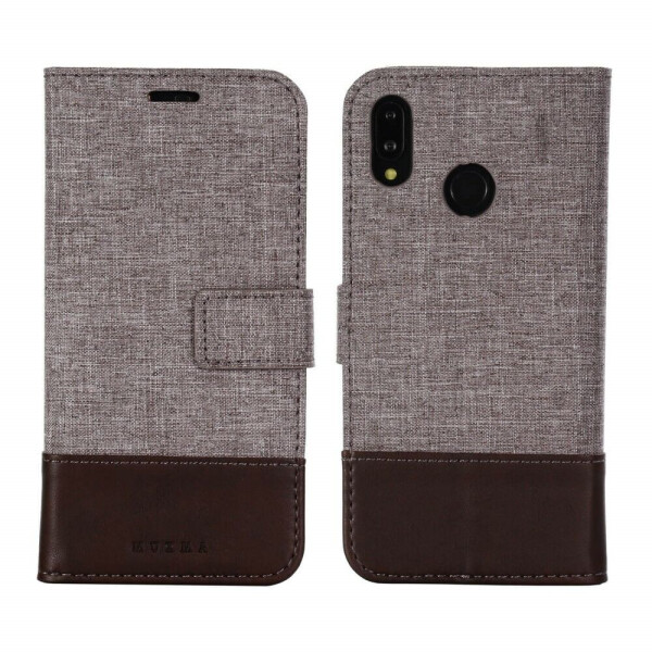 

Чехол-книжка MUXMA Canvas Diary для Huawei P20 Lite - Brown
