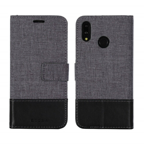 

Чехол-книжка MUXMA Canvas Diary для Huawei P20 Lite - Black