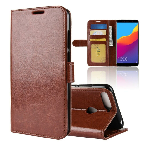 

Чехол-книжка Deexe Wallet Style для Huawei Y6 Prime 2018 / Honor 7A Pro - Brown