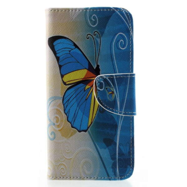 

Чехол-книжка Deexe Color Wallet для Huawei Honor 10 - Blue Butterfly