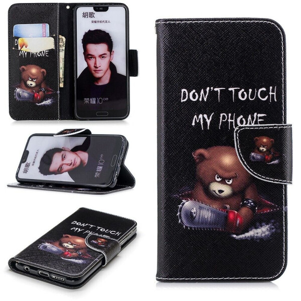 

Чехол-книжка Deexe Color Wallet для Huawei Honor 10 - Don't Touch My Phone B