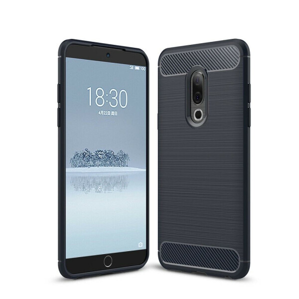 

Защитный чехол UniCase Carbon для Meizu 15 Plus - Dark Blue