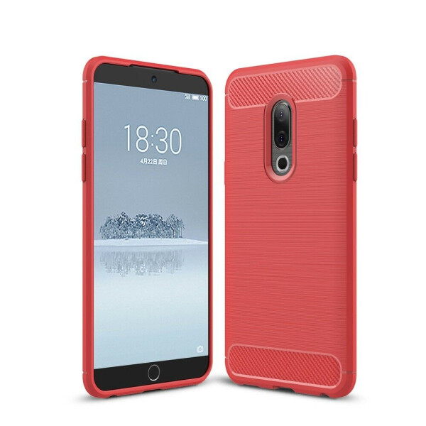 

Защитный чехол UniCase Carbon для Meizu 15 Plus - Red