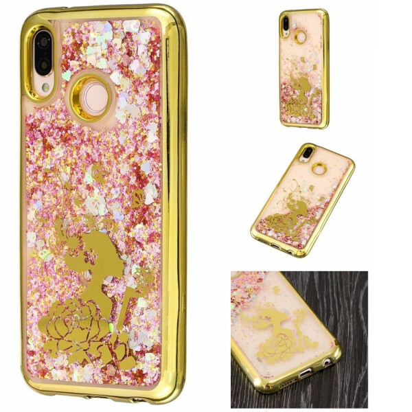 

Силиконовый (TPU) чехол Deexe Fashion Glitter для Huawei P20 Lite - Flower Girl