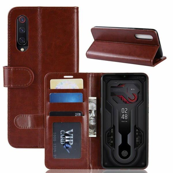 

Чехол-книжка Deexe Wallet Style для Xiaomi Mi 9 - Brown