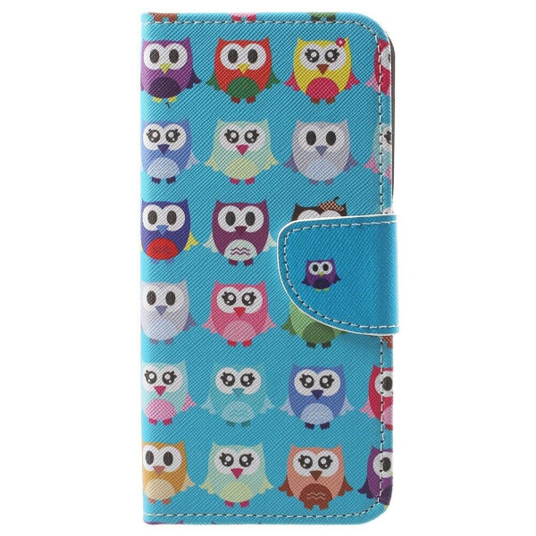

Чехол-книжка Deexe Color Wallet для Huawei Y6 Prime 2018 / Honor 7A Pro - Cute Owls