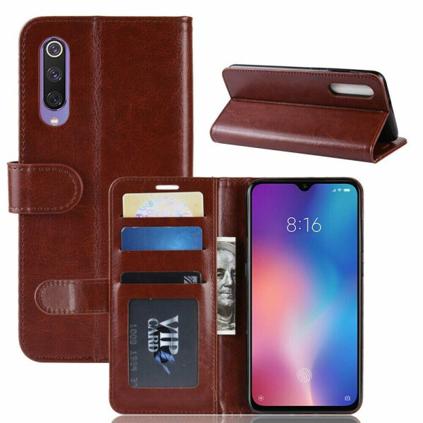 

Чехол-книжка Deexe Wallet Style для Xiaomi Mi 9 SE - Brown