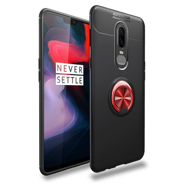 

Защитный чехол UniCase Magnetic Ring для OnePlus 6 - Black&Red