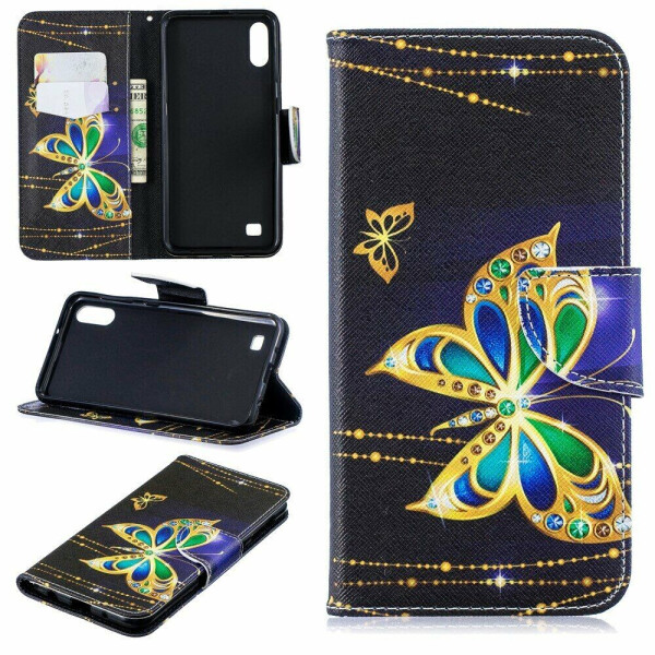 

Чехол-книжка Deexe Color Wallet для Samsung Galaxy A10 (A105) - Butterfly with Diamond