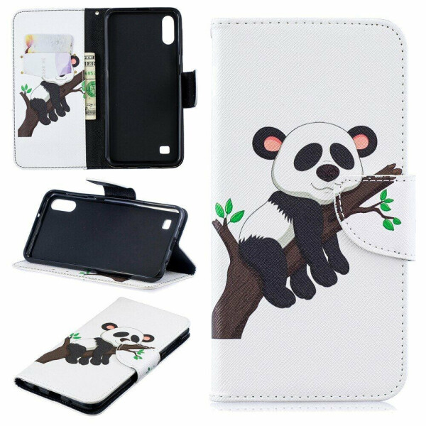 

Чехол-книжка Deexe Color Wallet для Samsung Galaxy A10 (A105) - Panda Climbing Tree