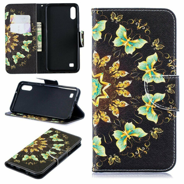 

Чехол-книжка Deexe Color Wallet для Samsung Galaxy A10 (A105) - Colorized Butterflies