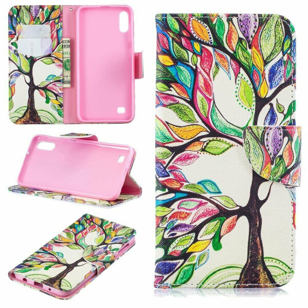 

Чехол-книжка Deexe Color Wallet для Samsung Galaxy A10 (A105) - Colorized Tree
