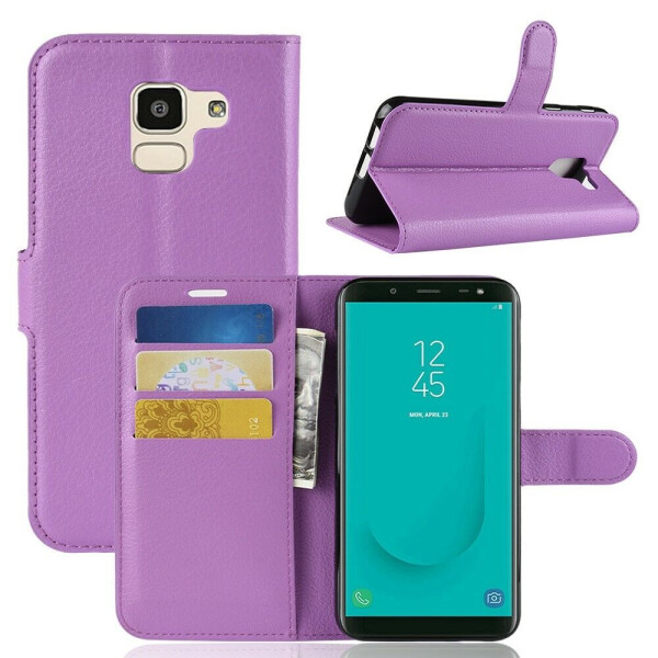 

Чехол-книжка Deexe Book Type для Samsung Galaxy J6 2018 (J600) - Purple