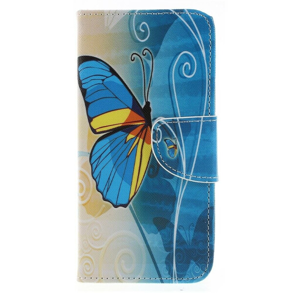 

Чехол-книжка Deexe Color Wallet для Samsung Galaxy J6 2018 (J600) - Blue Butterfly