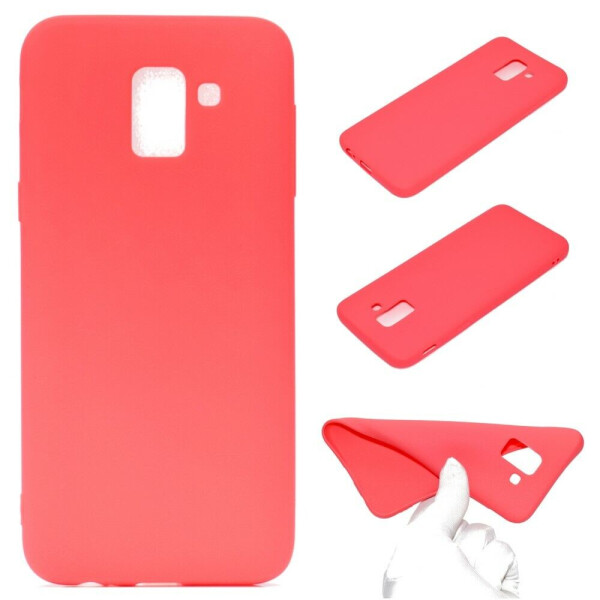 

Силиконовый (TPU) чехол Deexe Matte Case для Samsung Galaxy J6 2018 (J600) - Red