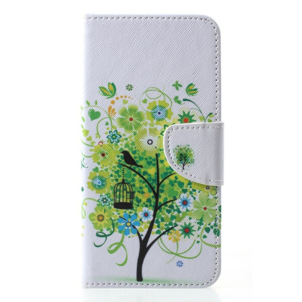 

Чехол-книжка Deexe Color Wallet для Samsung Galaxy J4 2018 (J400) - Summer Tree