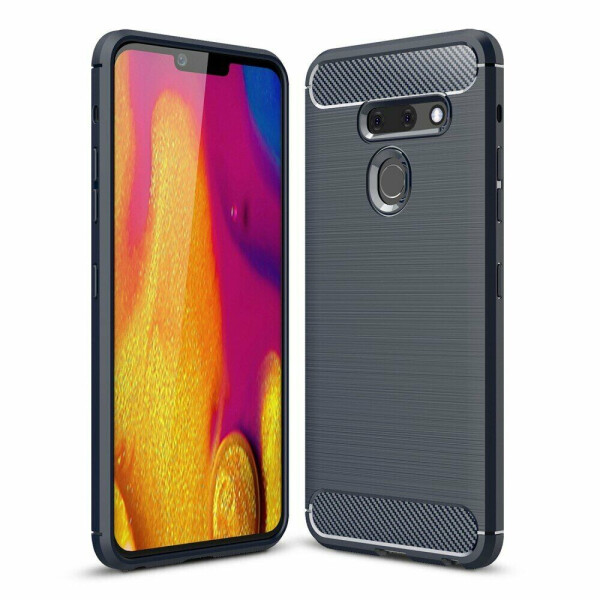 

Защитный чехол UniCase Carbon для LG G8 ThinQ - Dark Blue