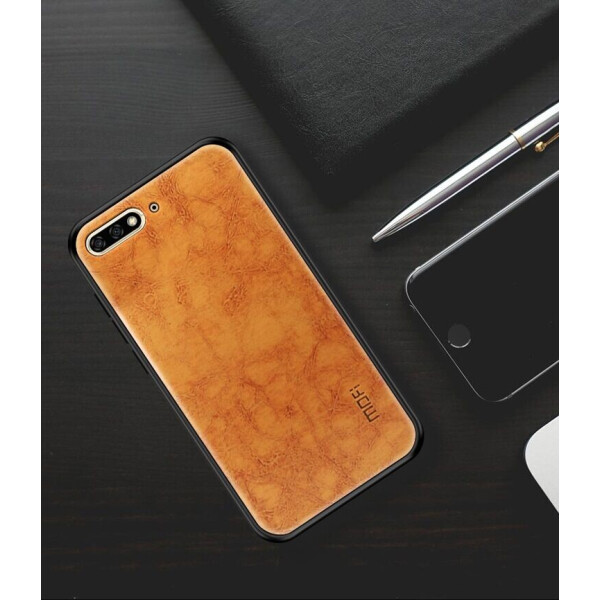 

Защитный чехол MOFI Leather Cover для Huawei Y6 2018 - Coffee