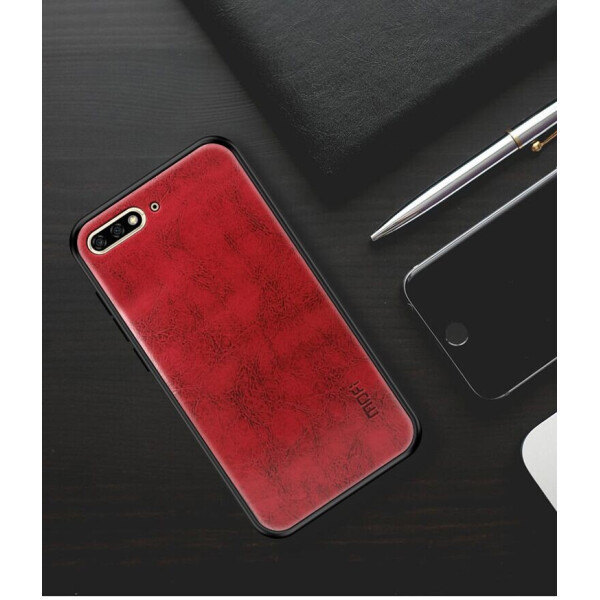 

Защитный чехол MOFI Leather Cover для Huawei Y6 2018 - Red