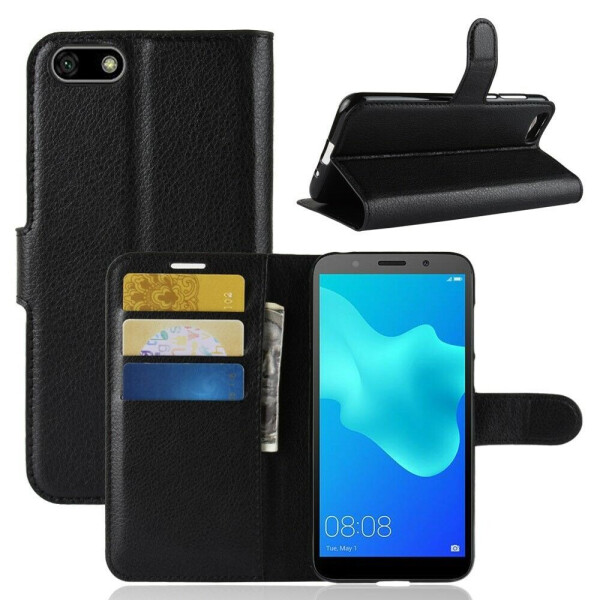 

Чехол-книжка Deexe Book Type для Huawei Y5 2018 / Y5 Prime 2018 / Honor 7A - Black